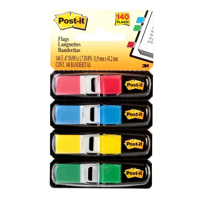 3M Post-It Small Flags 4 Cols 683-4